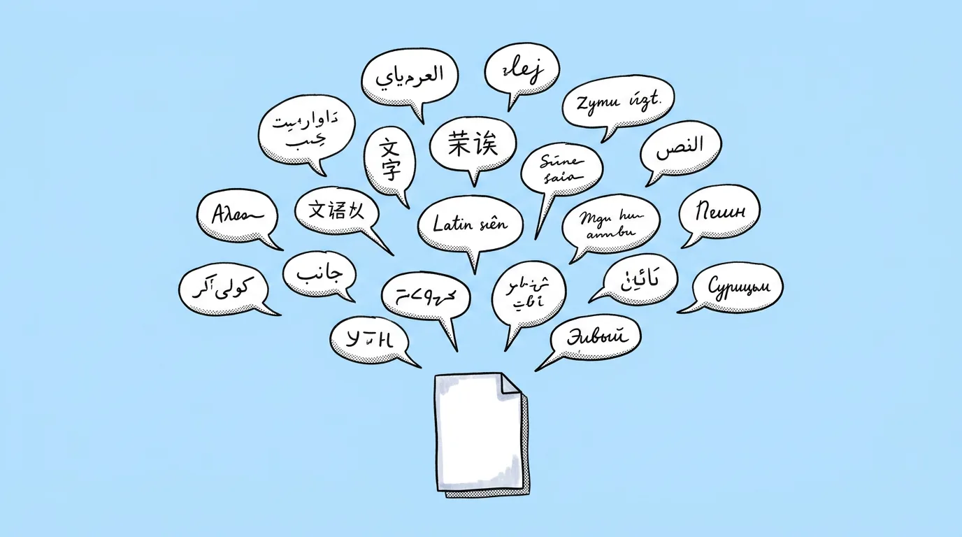 One game image shown with its text translated into several languages