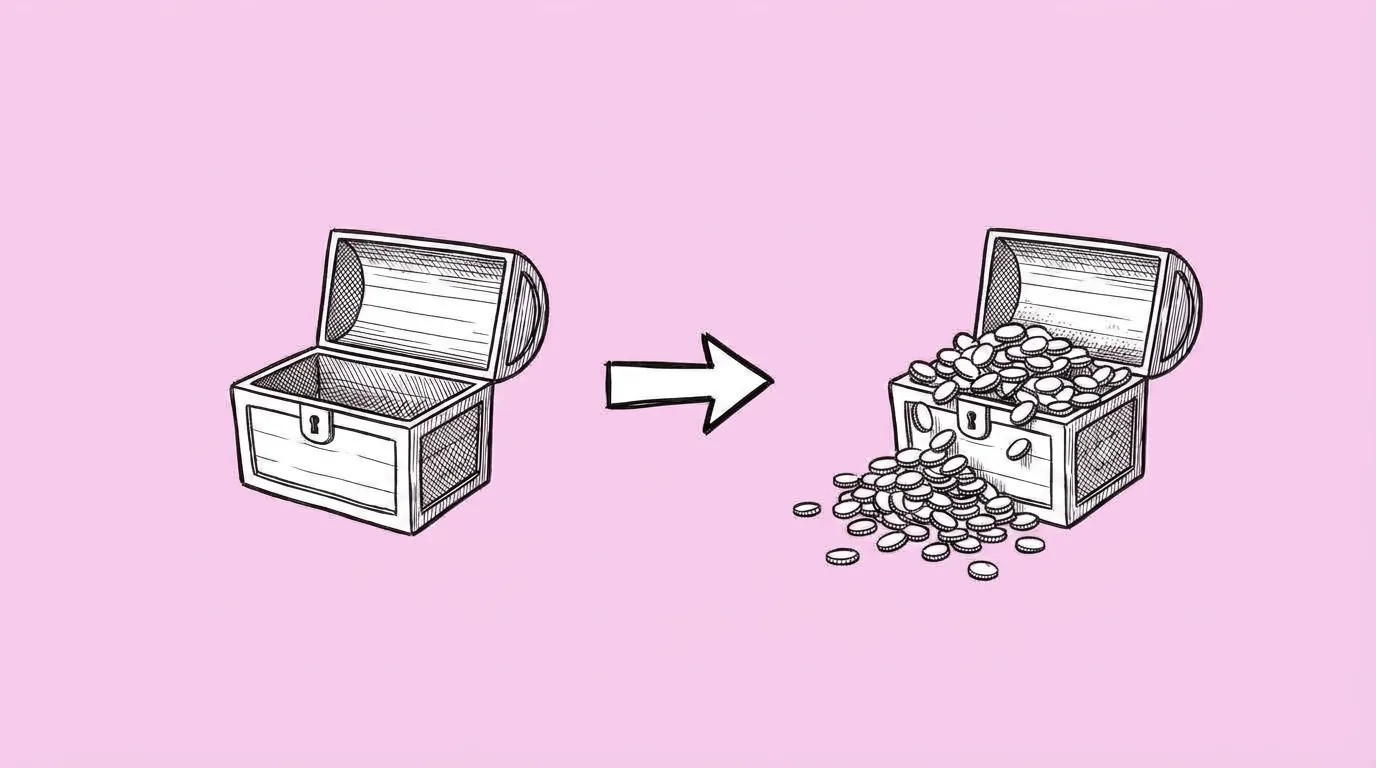 In-game coins and gems added to an offer image, lit to match the scene