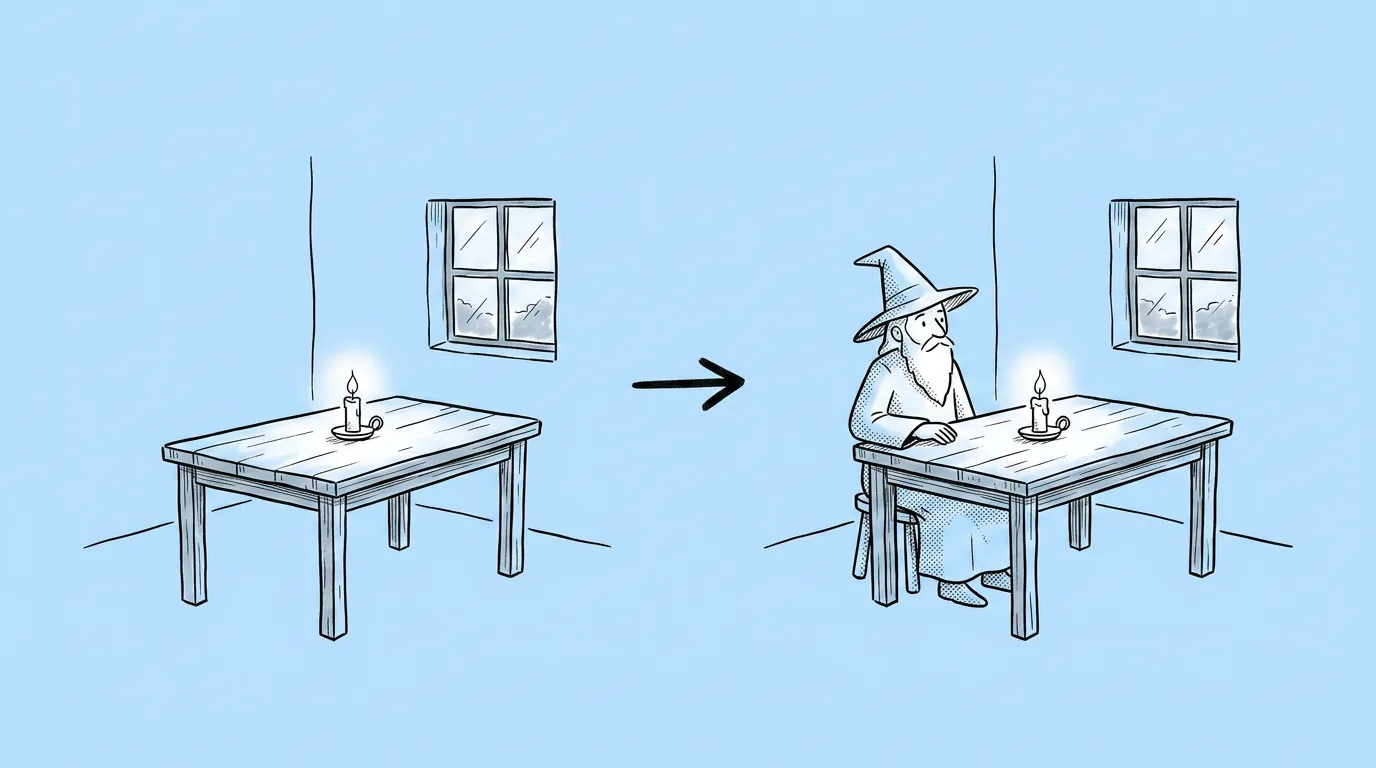 A game character added into an existing background scene with matching lighting
